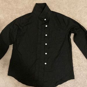 black collared shirt- Size L